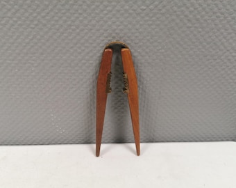 Vintage Teak Nutcracker with Brass, Carl Auböck Design