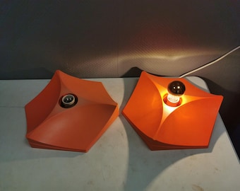 Rare Space Age wall lamp from Hoffmeister, Germany, 1970s. Model 35060.