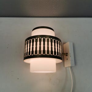 EXTREMELY rare wall lamp by Bent Karlby for Lyfa, late 1960s.