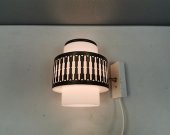 EXTREMELY rare wall lamp by Bent Karlby for Lyfa, late 1960s.