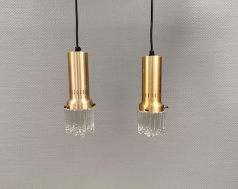 Two icicle pendant lamps from the Danish brand Vitrika, 1970s–80s.