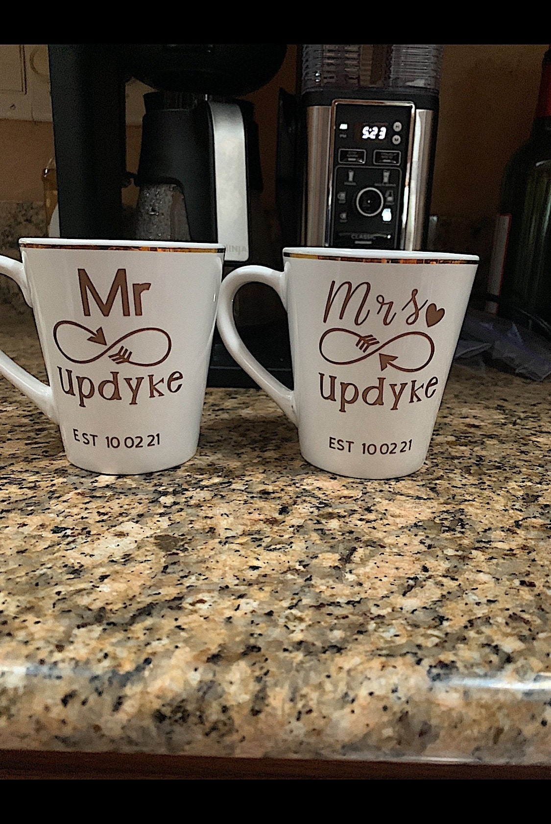 Bride and Groom Mug Set Etsy
