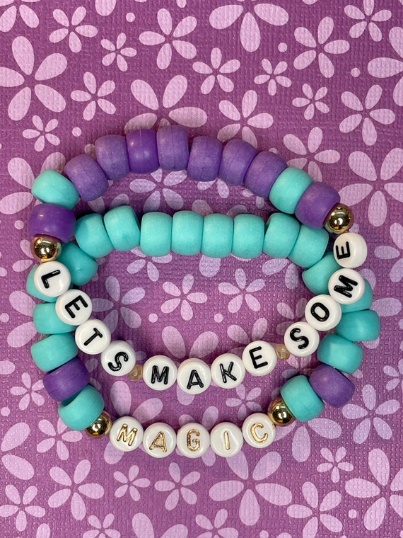Let's Make Some Magic Pastel Pony Beaded Bracelets Set 5K Inspired