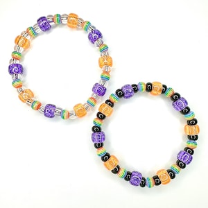Figment Of Your Imagination Bracelets Art Create Theme Park Style Festival Accessory Purple Orange Rainbow Stretchy Stackable Layering