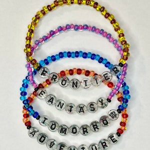 Lands Of The Kingdom Bracelets Fantasy Frontier Tomorrow Adventure Single Stackable Magically Inspired Theme Park Accessory Word Jewelry
