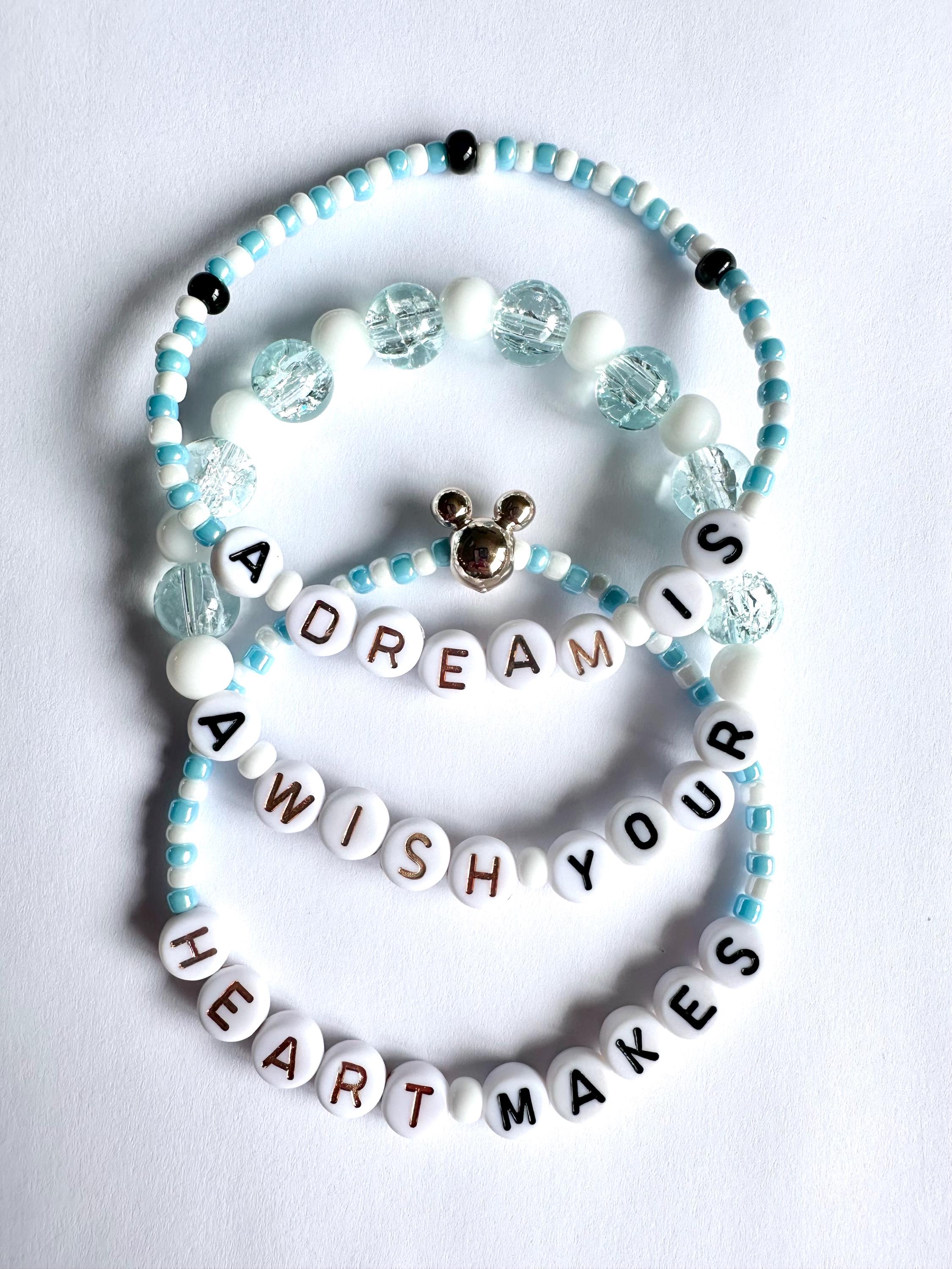 A Dream is A Wish Your Heart Makes Bracelet Stackable Layering Set 