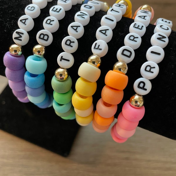 Plastic Bracelets Personalized Etsy