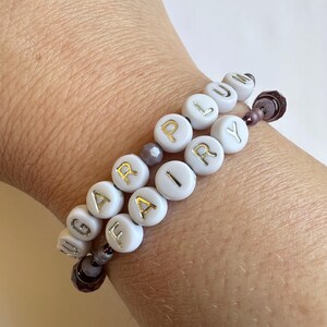 Sugar Plum Fairy Beaded Bracelets – Purple Glass, Star Charms, Holiday Jewelry image 4
