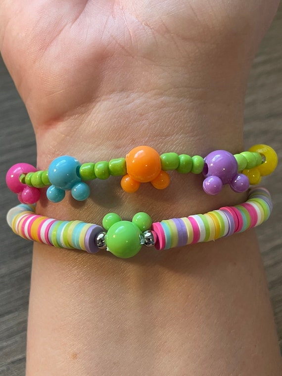 I'm Here for the Snacks Bracelet Set Heishi Clay Polymer Beaded