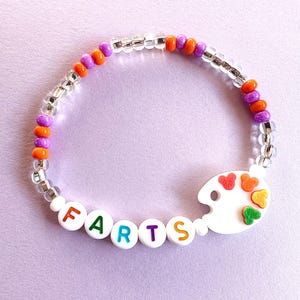 FARTS Festival Of The Arts Bracelet Mouse Ears Painters Palette Theme Park Style Beaded Stretchy Figment Magically Inspired Imagination