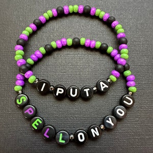 I Put A Spell On You Bracelet Set Spooky Season MNSSHP Halloween Party Villain Sisters Theme Park Style Mouse Ears Jewelry