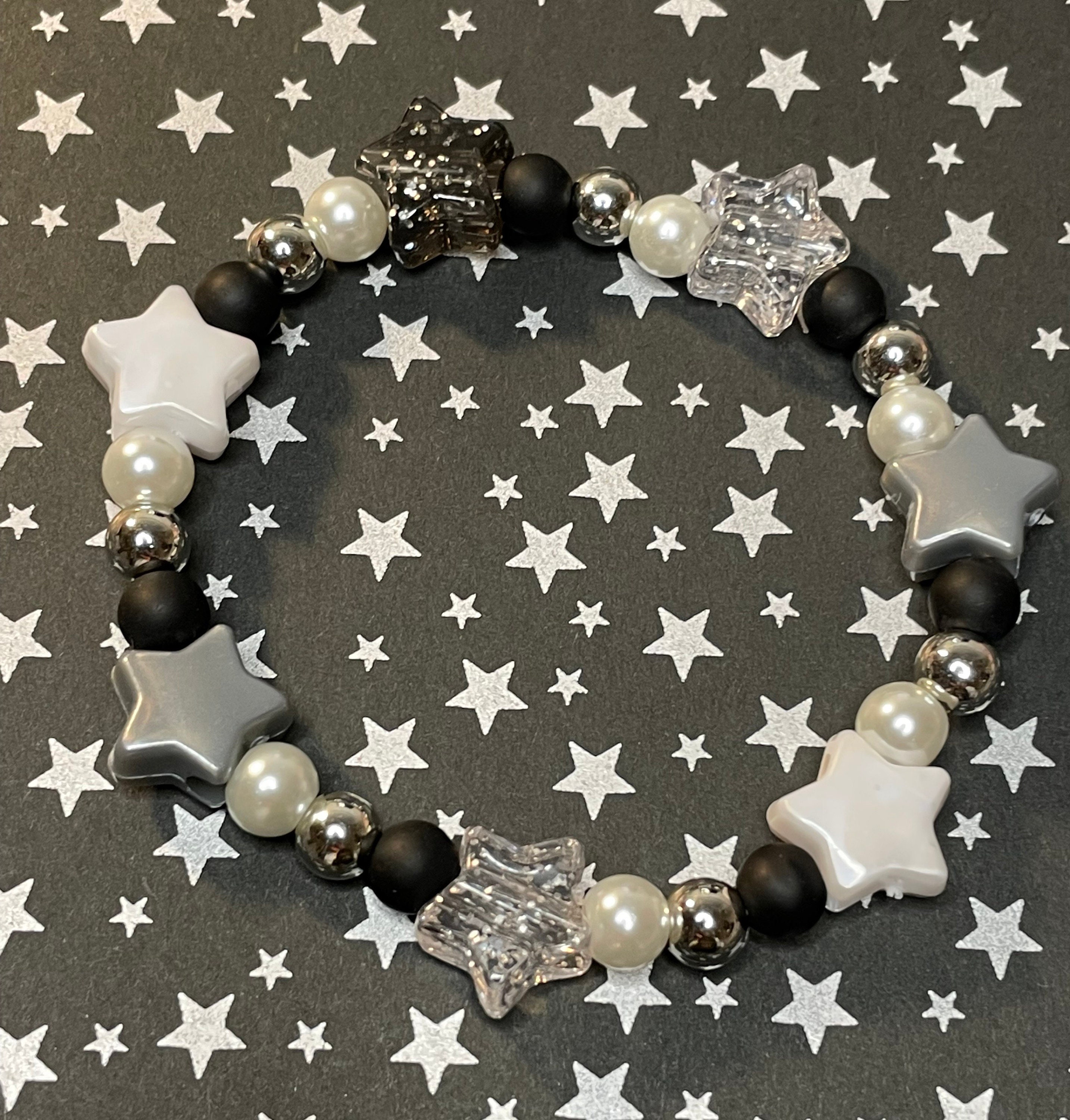 Star Galaxy Bracelet Plastic Beaded Trend Candy Jewelry Kawaii Star Galaxy Bracelet Plastic Beaded Trend Candy Jewelry Kawaii