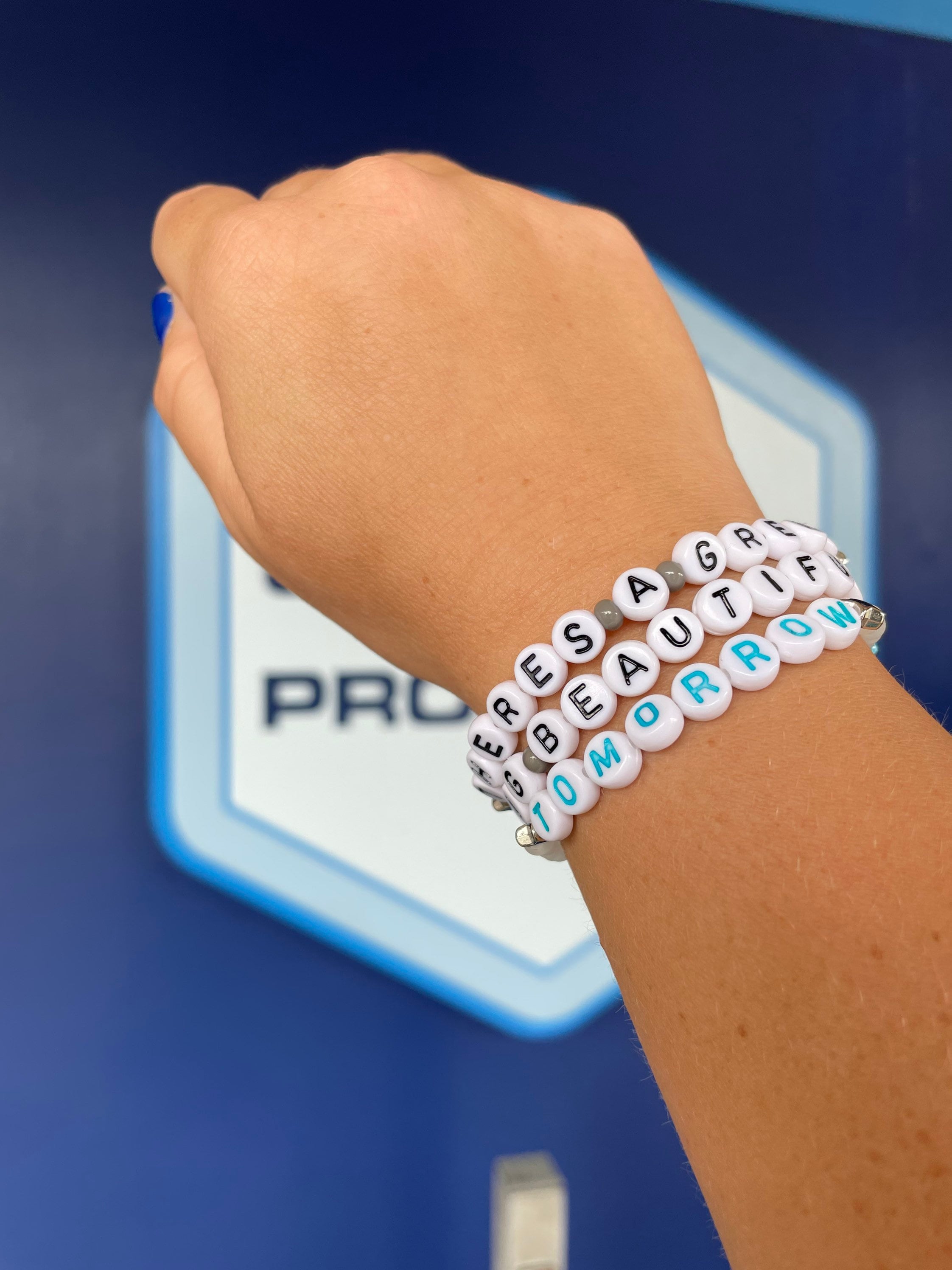 There’s A Great Big Beautiful Tomorrow Bracelet Stack Set Theme Park Style Mouse Ears Accessory Tomorrowland