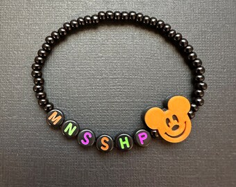 Not so Scary Halloween Party MNSSHP Bracelet Pumpkin Mouse Ears