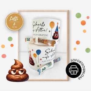 Regalo de dinero de cumpleaños I Que le jodan a la edad I Regalo de cumpleaños imprimible I Regalo divertido DIY I Regalar dinero por un cumpleaños