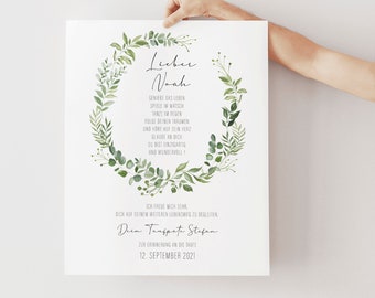 Personalized godparent certificate | Gift from godparent to godchild | Baptism certificate | Communion | Confirmation | Baptism | Baptism gift