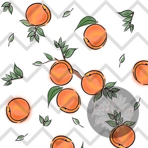 Peaches PNG image for Sublimation Sleeve design