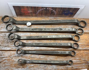 Vintage OFF SET  double box end wrench Drop Forged  USA