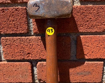 Warwood 3 Lbs. small lump mini sledge hammer New  Handle Hardwood wedge