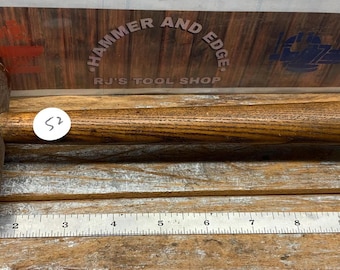 Wooden Hammer Gavel leather smith , carver 5.6 oz.