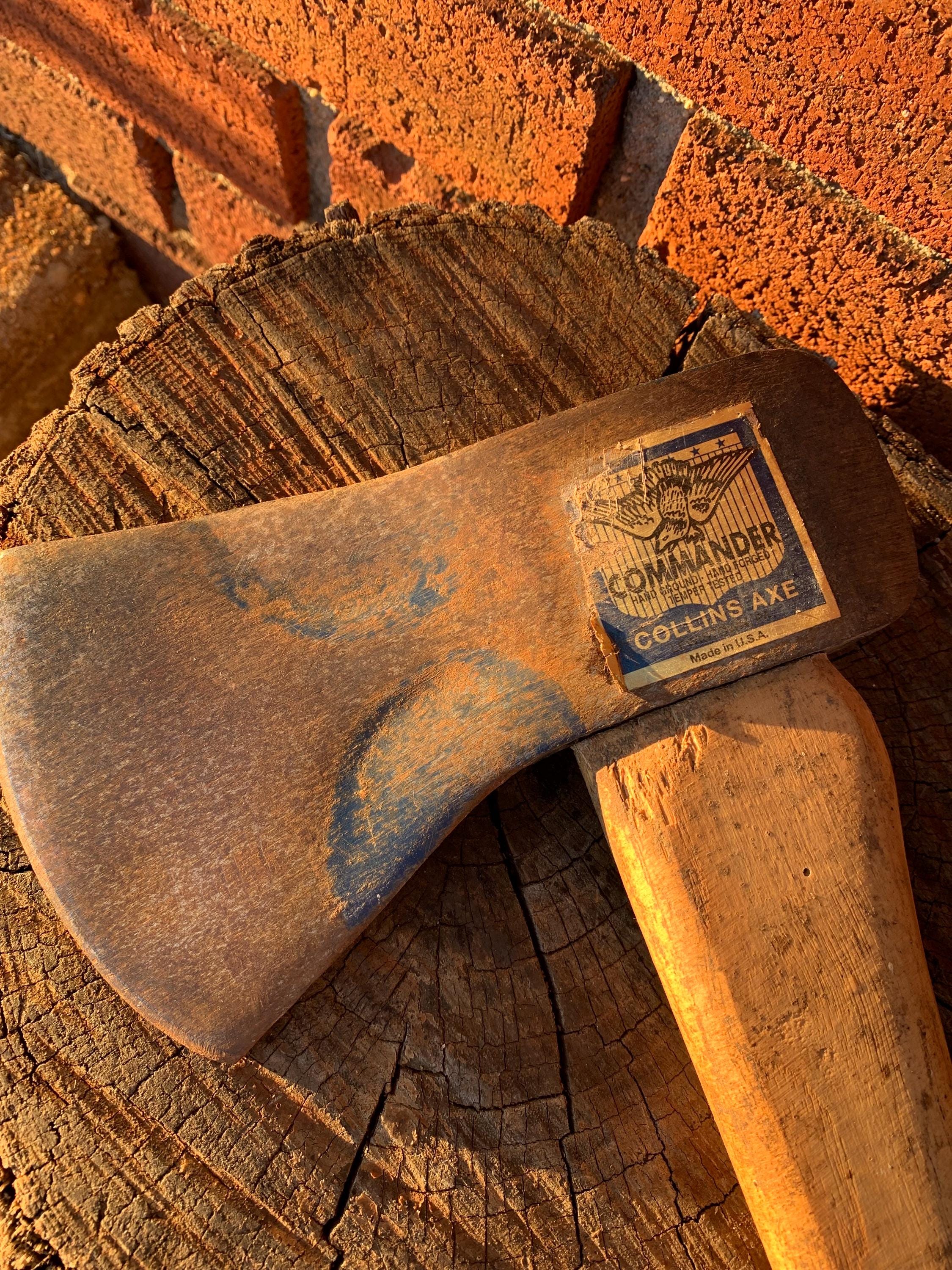 Vintage Collins Cruiser Axe * Original Handle * Paper Label * Made In - Foto 11