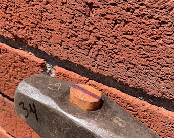 Woodings Verona 3 lbs.  small lump sledge hammer New Indian Fire Handle purple heart  hardwood wedge