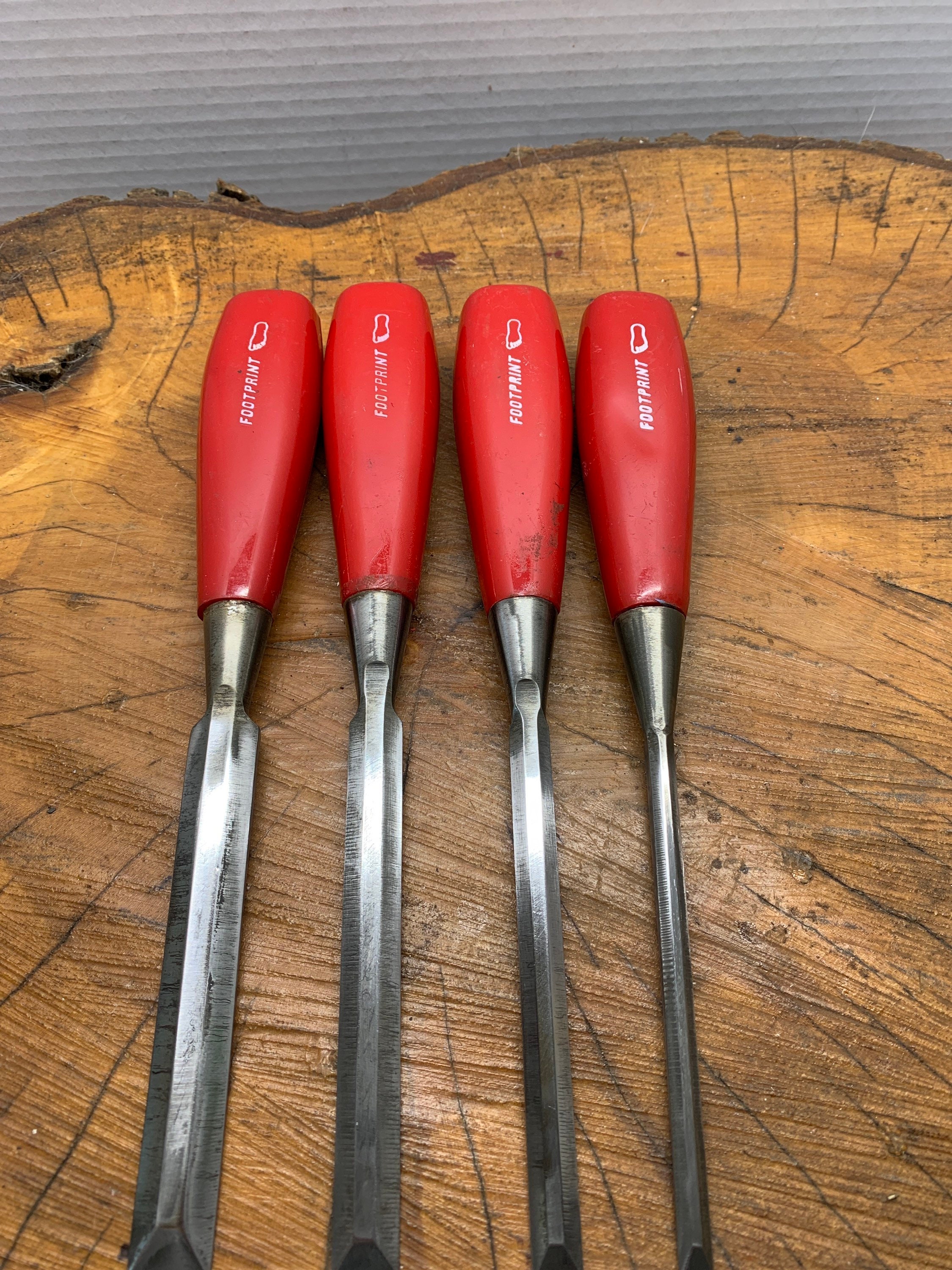 Nice Vintage Footprint Chisel England Set Etsy