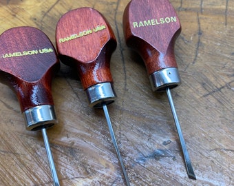 Ramelson USA palm  carving chisels set of 3