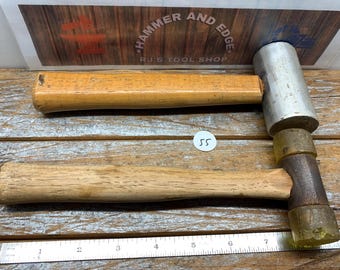 short handled hammers Aluminum head and plastic pair