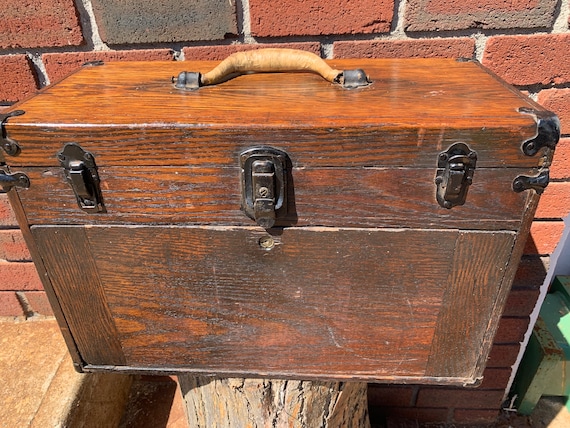 Vintage Excelsior Stamford Conn. Machinist Toolbox Oak - Etsy