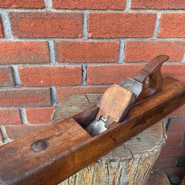 Antique large long jointers block plane 22 inches long