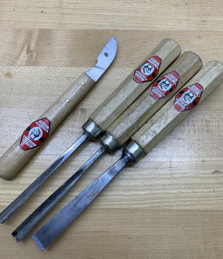 4 Hirsch Werkzeuge Wood Working tools Chisels gouges Free Ship