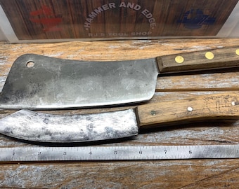 Vintage cutlery Butchers knife kitchen chef