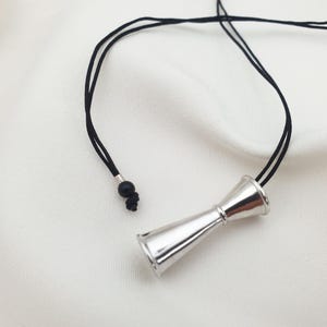 Cocktail Jigger Necklace – Sterling Silver Bartender Gift, weartoco
