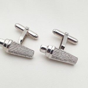 Manchetknopen cocktailshaker, vervaardigd van massief 925 sterlingzilver, WEARTOCO