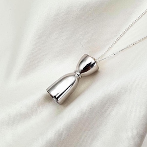 Bell Jigger Halskette - Sterling Silber Barkeeper Geschenk, TOCOWEAR