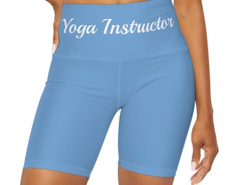 Yoga Instructor High Waisted Yoga Shorts Stretchy Womens Leggings (AOP)