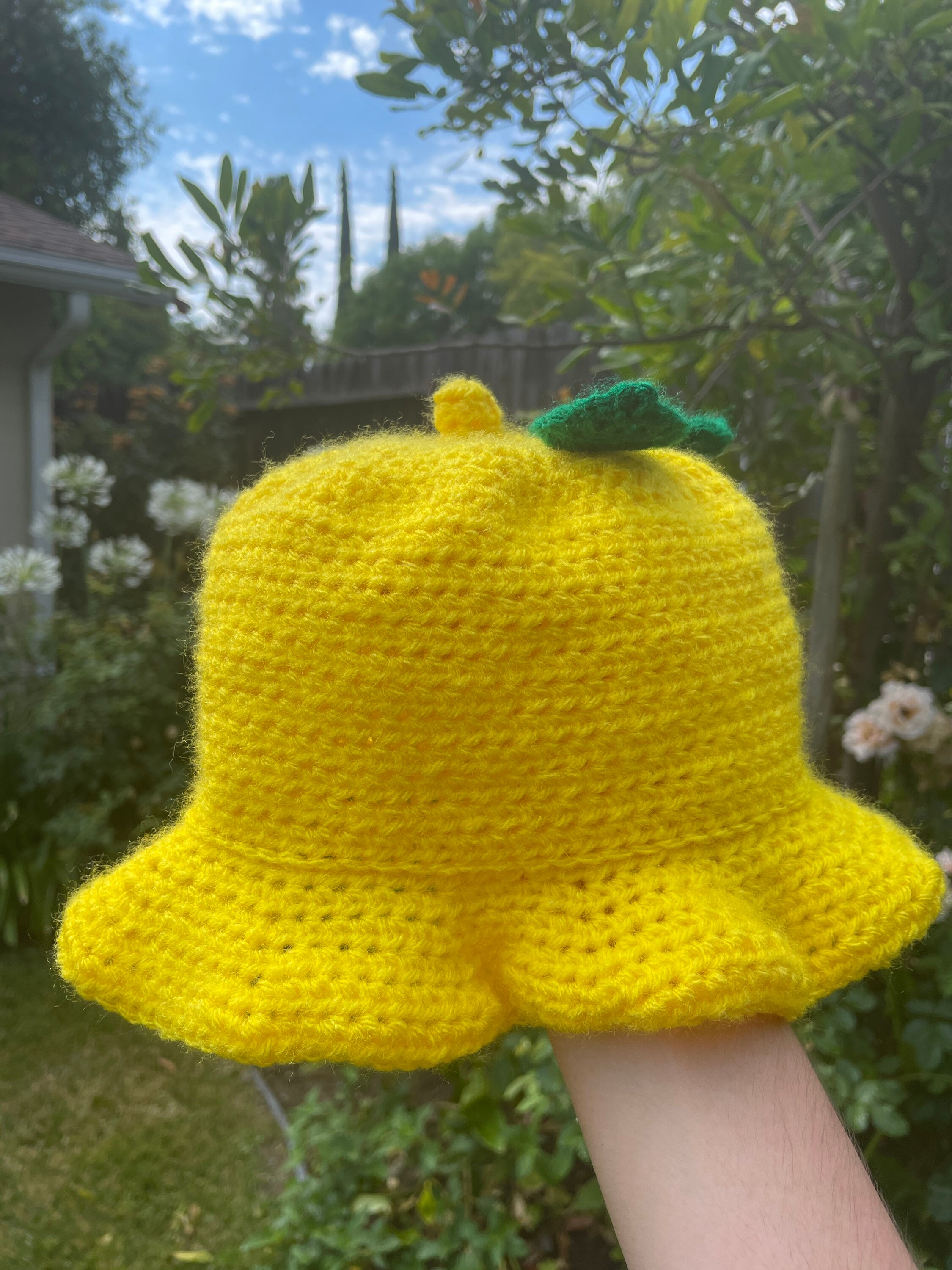 Crochet Lemon Bucket Hat | Etsy Australia