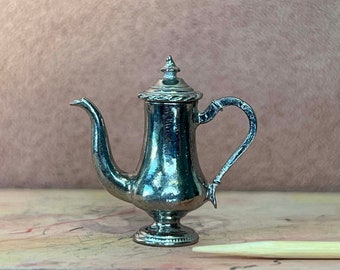 Cafetière miniature « Silver » avec couvercle