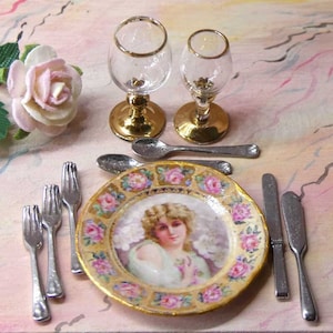 Miniature Cutlery for a place setting (7 parts)