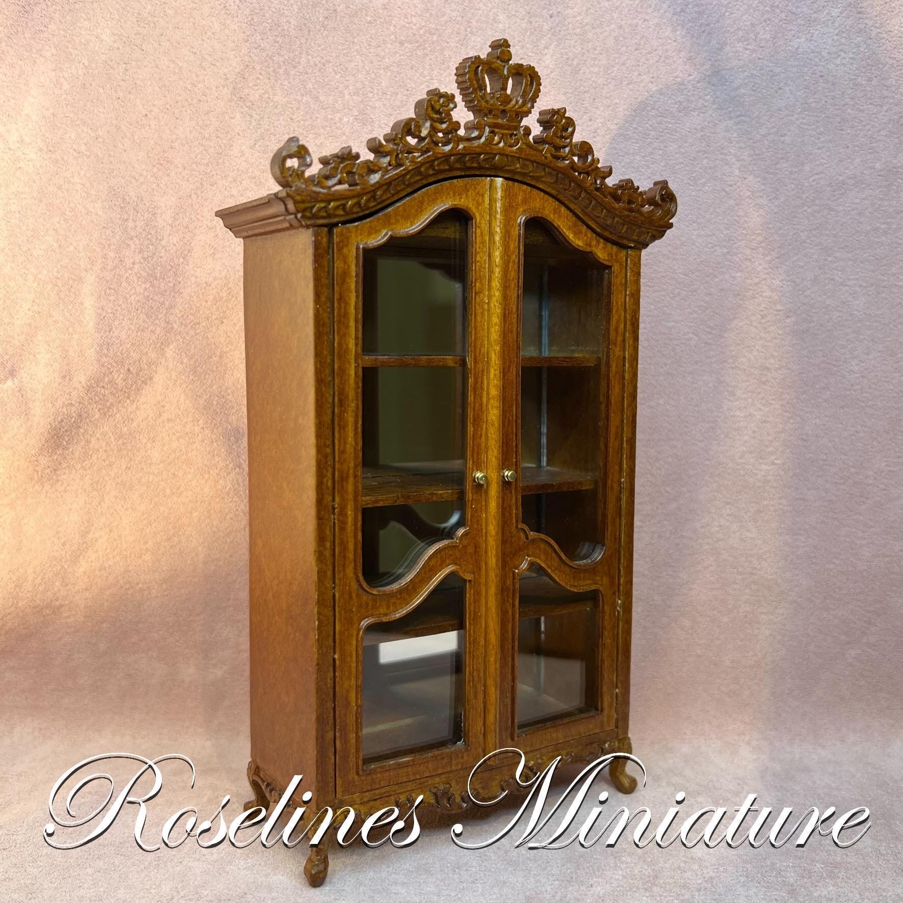 JBM Miniature display cabinet - Royalt. Dollhouse miniature furniture scale 1:12
