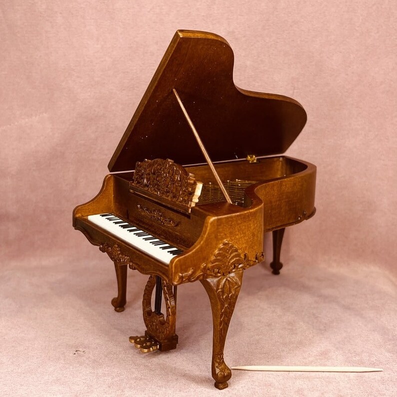 Piano Miniature 1:12 Pour Maison De Poupée - Modèle Décoratif En Plastique - Détails Réalistes - Cadeau Créatif Collection