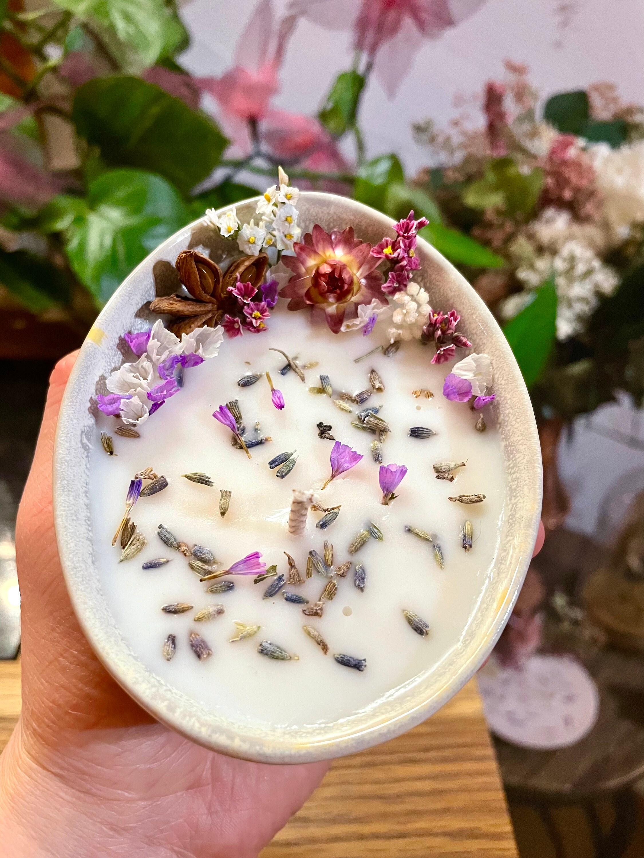 Bougie Fleurie Lavande