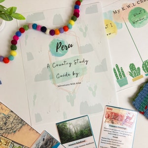 Peru Geography Unit: South American Studies, Crafts (PDF Printable)