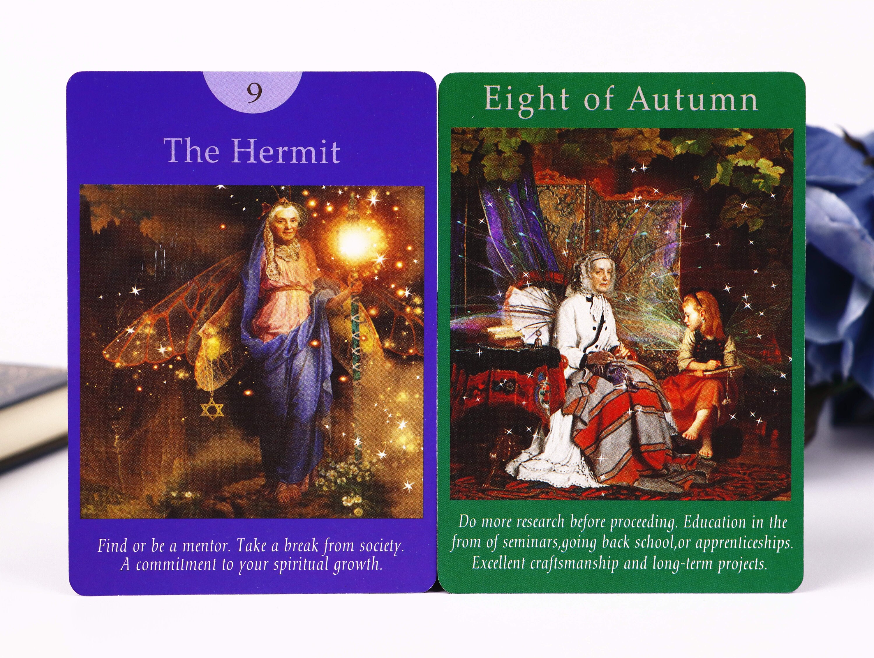 Full Fairy tarot cards deck with guidebook Vintage tarot Etsy