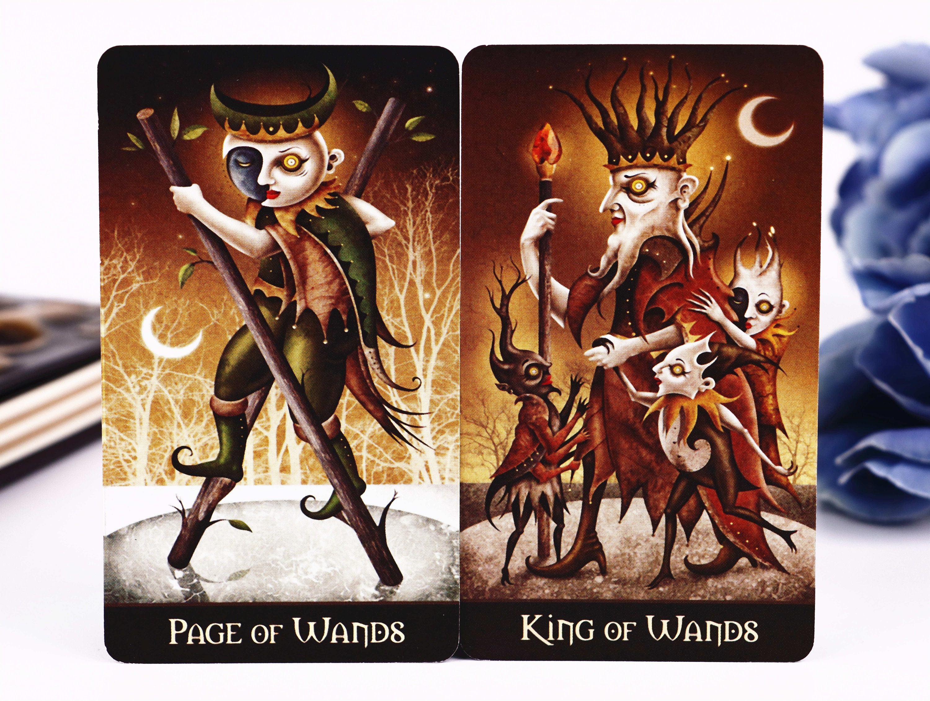 Einzigartiges Mond Tarot Deck mit Buch 78-card Deviant Moon | Etsy