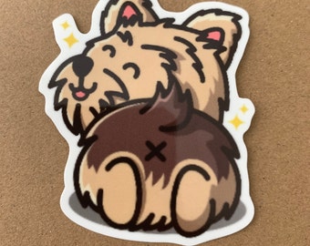 Dog Logo Sticker, Eco-Friendly