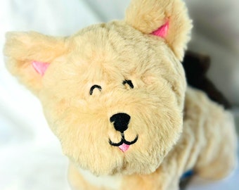 Plush Dog Toy & Cuddle Buddy - Includes a Squeaker