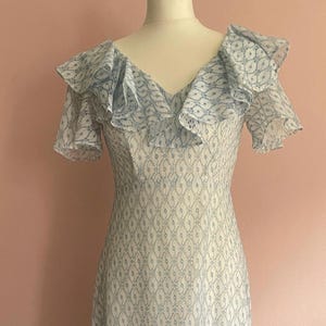 1970s Lace Maxi Dress