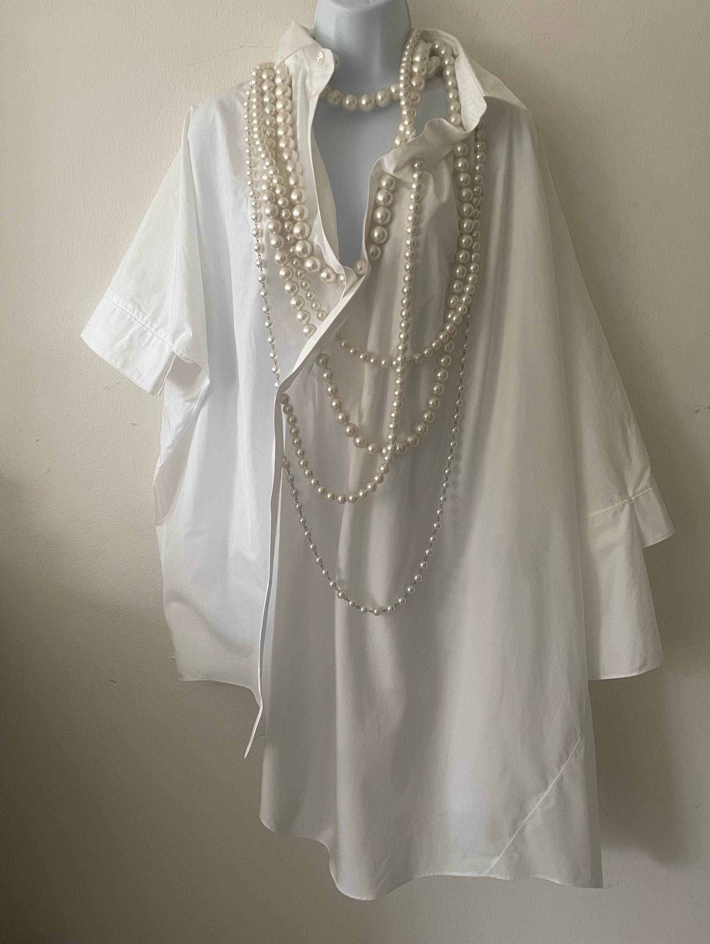 Junya Watanabe Pearl Necklace Shirt Dress - XS - Etsy